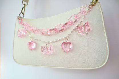 Pink Heart Purse Chain | Bag Accessory