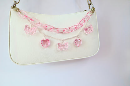 Pink Heart Purse Chain | Bag Accessory