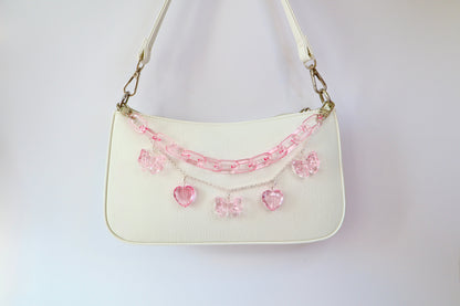 Pink Heart Purse Chain | Bag Accessory