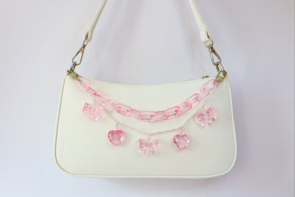 Pink Heart Purse Chain | Bag Accessory